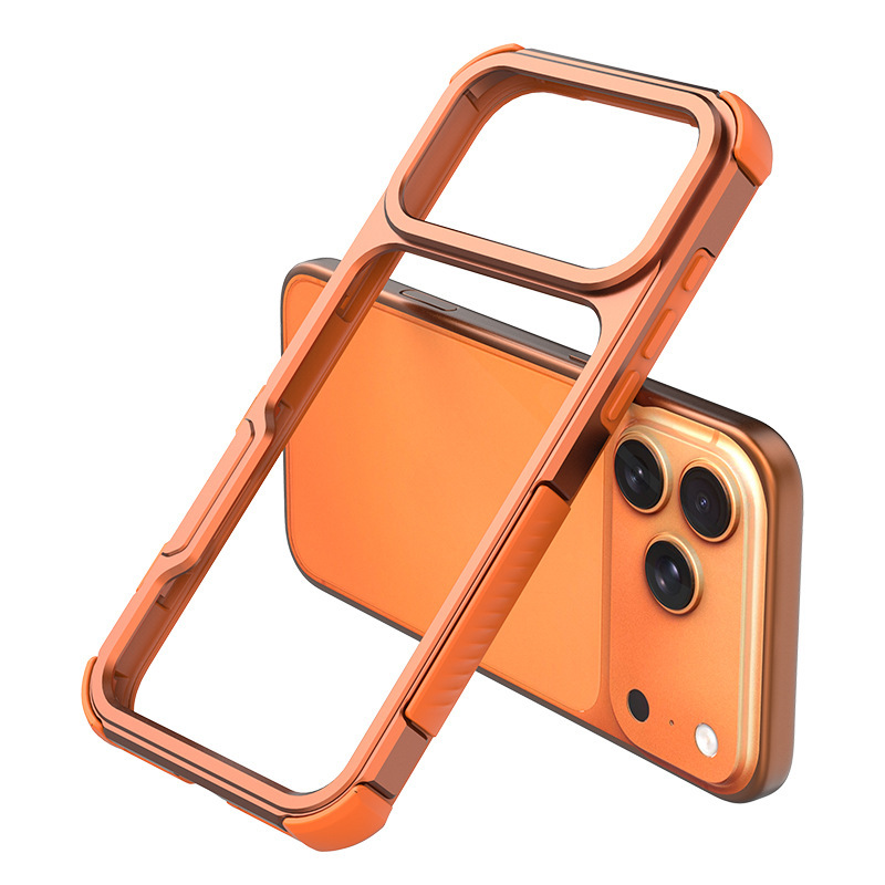 17Promax Metal Frame Mobile Phone Case Iphone17Promax Aluminum Alloy Protective Case 16Pro Four-Corner Edge-Covering Breathable Heat Dissipation Anti-Fall Shell 17Promax Metal Frame Mobile Phone Case Iphone17Promax Aluminum Alloy Protective Case 16Pro Four-Corner Edge-Covering Breathable Heat Dissipation Anti-Fall Shell