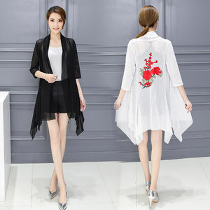 连衣裙披肩外套2018夏装新款套裙中长款韩版