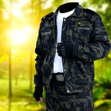 Камуфляжный осенний износостойкий комплект для работы, рабочая одежда, увеличенная толщина