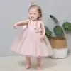 Baby girl First anniversary dress Princess dress Baby 100-day dress 1-2-3 years old Child birthday dress Flower girl dress