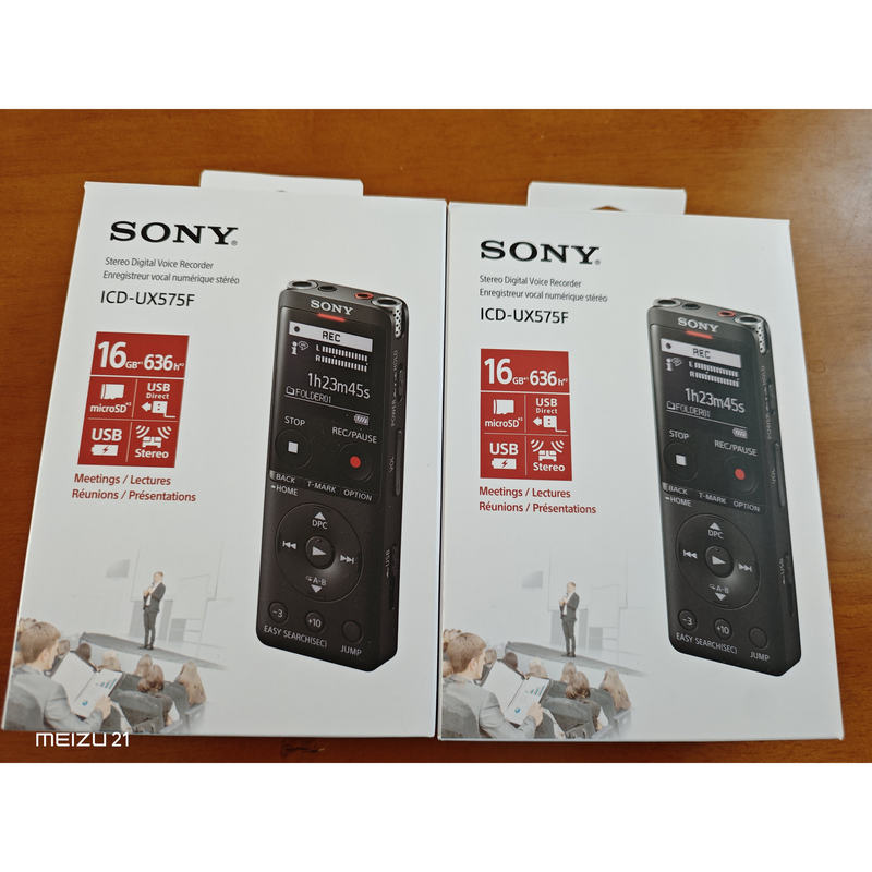 Sony/Sony Voice Recorder Icd-Ux575F Professional High-Definition Noise Reduction Student Portable Player for Class Use Sony/Sony Voice Recorder Icd-Ux575F Professional High-Definition Noise Reduction Student Portable Player for Class Use