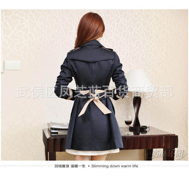 Новая осенняя зимняя женщина длинная куртка Ladies Trench Coats2017 