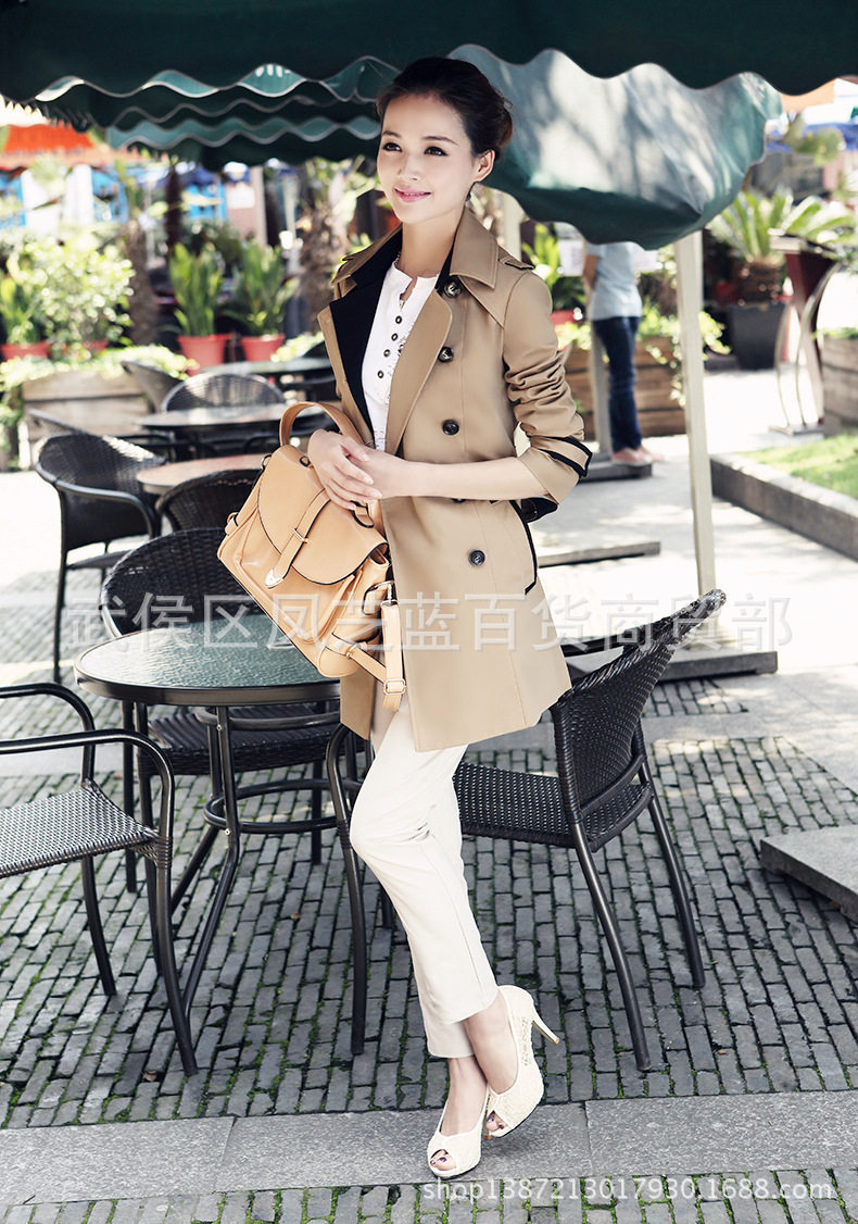 Новая осенняя зимняя женщина длинная куртка Ladies Trench Coats2017 