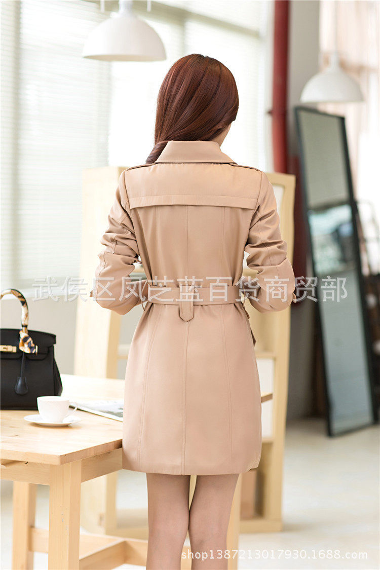 Новая осенняя зимняя женщина длинная куртка Ladies Trench Coats2017 