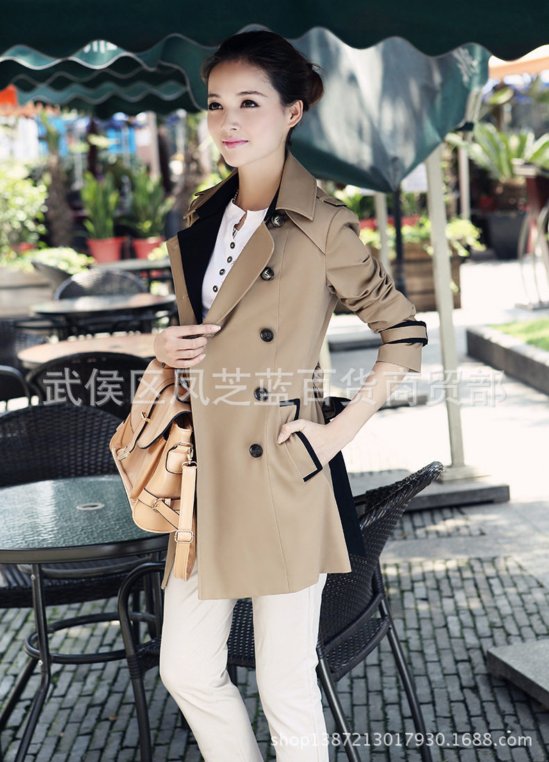 Новая осенняя зимняя женщина длинная куртка Ladies Trench Coats2017 