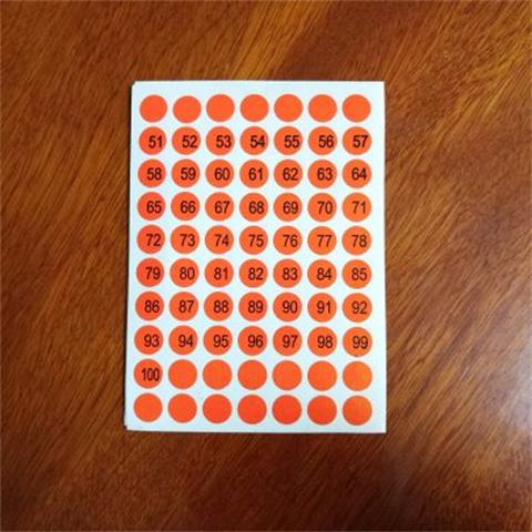 DIY handmade tự làm son môi số sticker Màu chấm sticker sticker đường kính 1 cm - Giấy văn phòng cung cấp giấy a4 giá sỉ