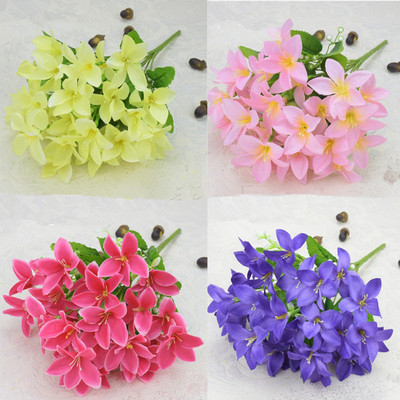 仿真花束裝飾假花塑料絹花戶外工程花壇花箱隔斷佈置花學校園藝花