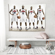 NBA star Kobe James Nordic background cloth ins Wind cloth bedroom bedside wall cloth dormitory fabric tapestry