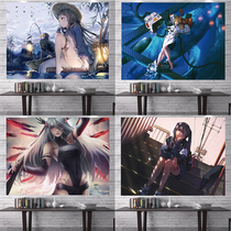 Sexy cute girl hanging cloth background cloth student dormitory bedside decoration girl bedroom decoration two-dimensional