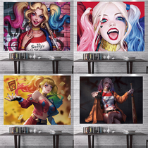  Clown female background cloth ins hanging cloth wall cloth bedside dormitory layout decoration personality simple style tapestry