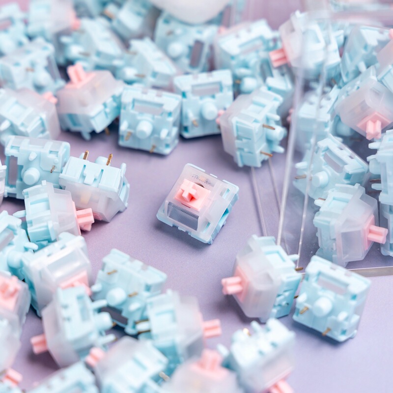 Crisp and Crunchy Switches, Dry and Crisp with Light-Guiding Column Hifi Linear Mechanical Keyboard Switches [Wylab X Hmx]