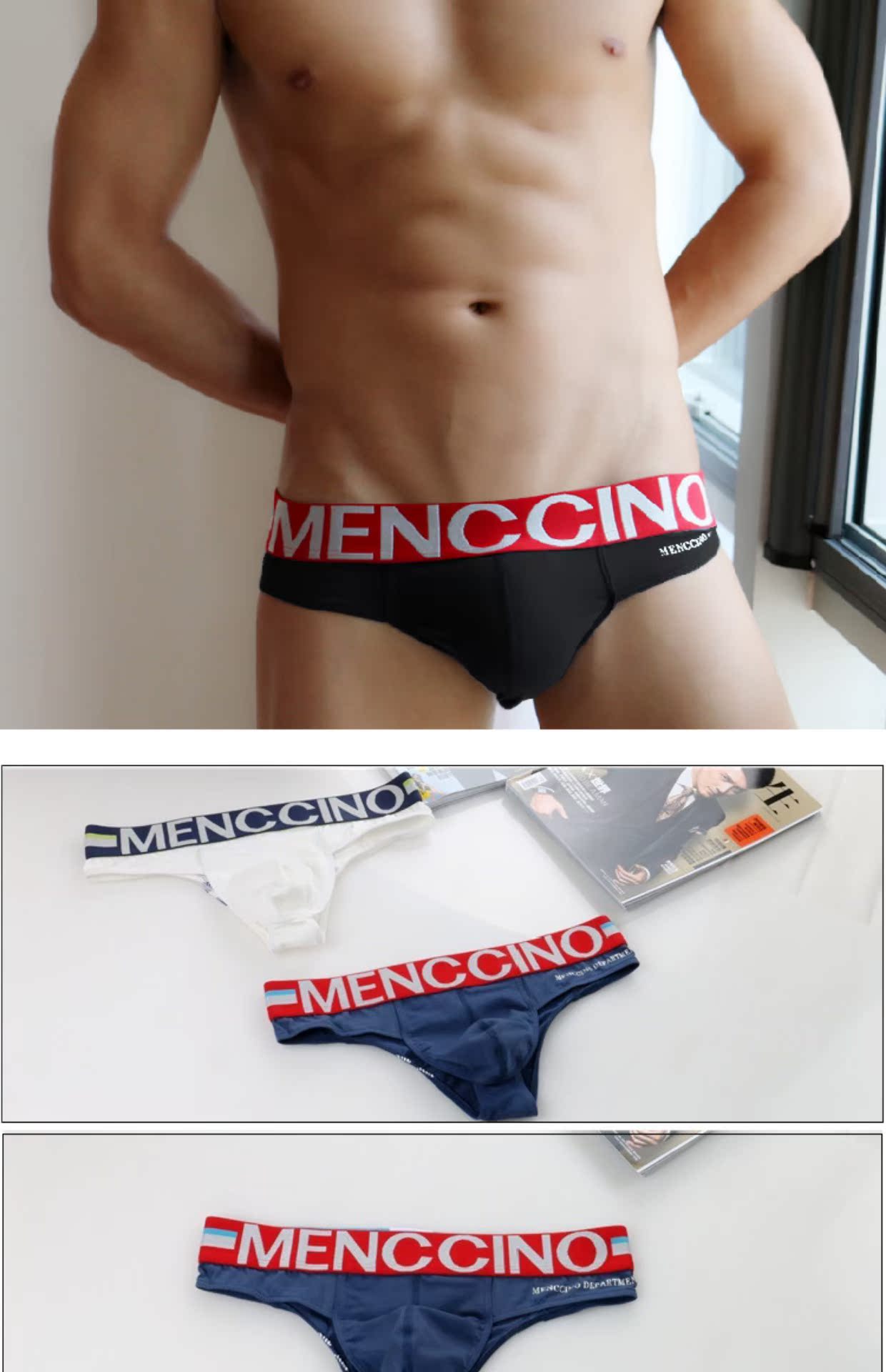 Sexy siêu thấp eo nhàm chán nam tam giác đồ lót bó sát U lồi túi bikini nhỏ bên trong 3 quần lót nam tam giác