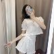 2023 New High-end Niche Dress Retro Super Fairy Slim Temperament Western Style Vacation Two-piece Summer Set