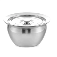 9-дюймовый [утолщенный] масляный таз с крышкой и ложкой в комплекте.