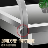 Вагон-ресторан из нержавеющей стали, продуктовая тележка для коммерческого использования, увеличенная толщина