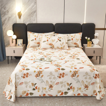 Custom-made cotton 60-count bed sheets single piece pure cotton plus large tatami bed sheets simple pastoral style single and double