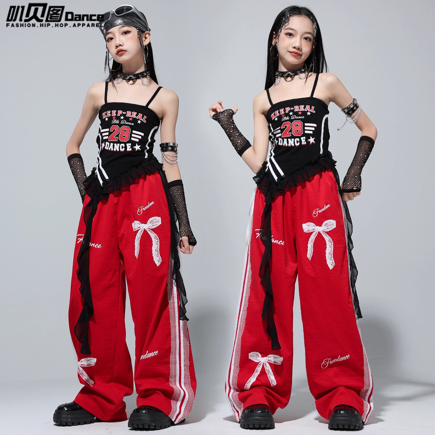 爵士舞女童服装少儿街舞新潮流,潮酷嘻哈走秀演出服,练功服必备!-街舞服装-淘宝好物网