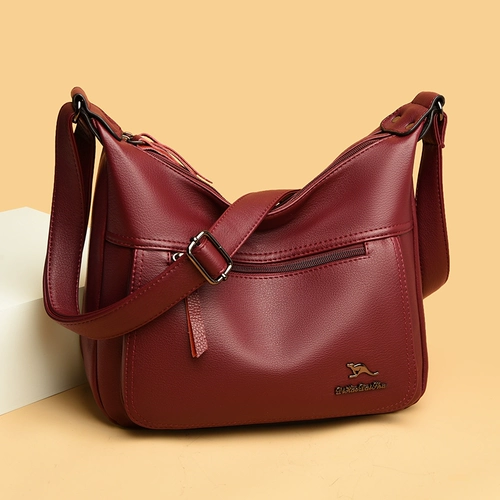 Кожаная сумка через плечо для матери и ребенка, сумка на одно плечо, из натуральной кожи