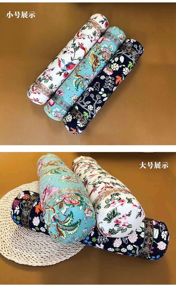 Toàn bộ kiều mạch tròn cổ cũ vải thô cổ tròn bảo vệ cổ tử cung gối cassia lớn hình trụ kẹo kẹo - Gối gối cho bà bầu