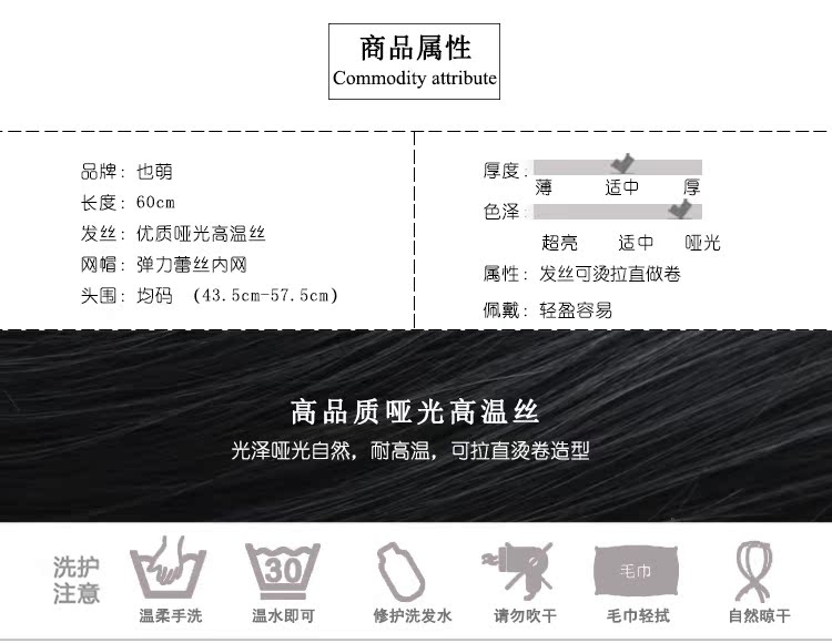 Perruque Long cheveux raides - Ref 2613016 Image 17