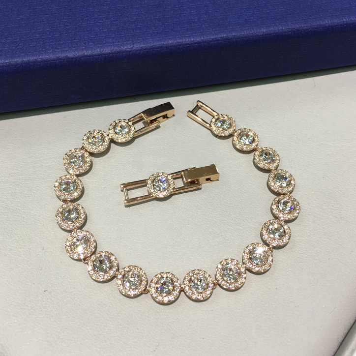 Austrian Crystal Angelic Bracelet, Rose Gold, Elegant and Fashionable, Light Luxury, Gift for Girlfriend's Birthday or Valentine's Day