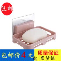 Soap box-free soap box drain suction cup wall-mounted toilet soap rack soap holder bathroom rack