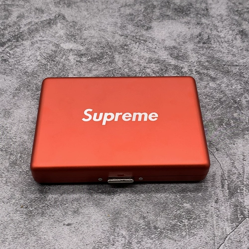 Высококлассный креативный металлический черный портсигар, алюминиевый сплав, простой и элегантный дизайн