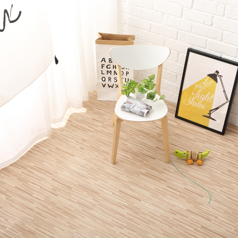 Plastic floor leather PVC self-adhesive floor paper kitchen bedroom living room thickened wear-resistant waterproof upper wall wood grain floor