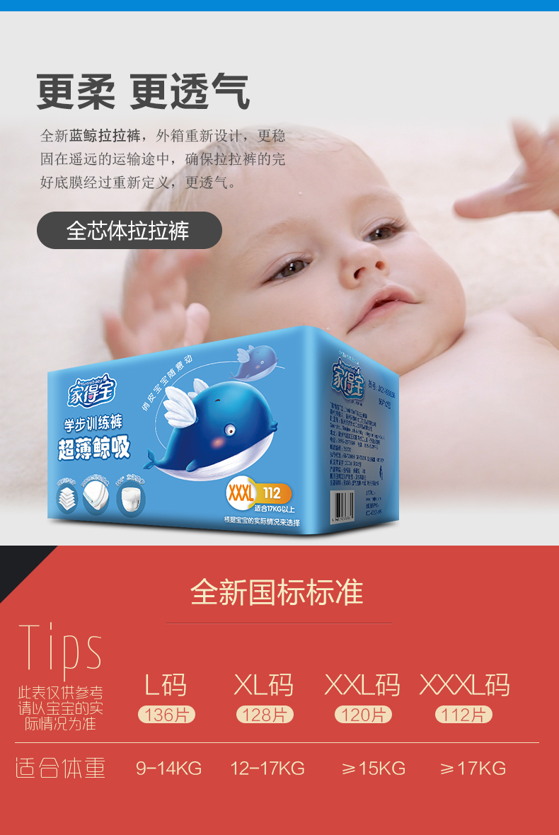 Home Depot quần pull-up siêu mỏng XXXL thoáng khí nam nữ kho báu nước tiểu không ướt mùa hè tã hàng đầu trang web chính thức - Tã / quần Lala / tã giấy tã bỉm
