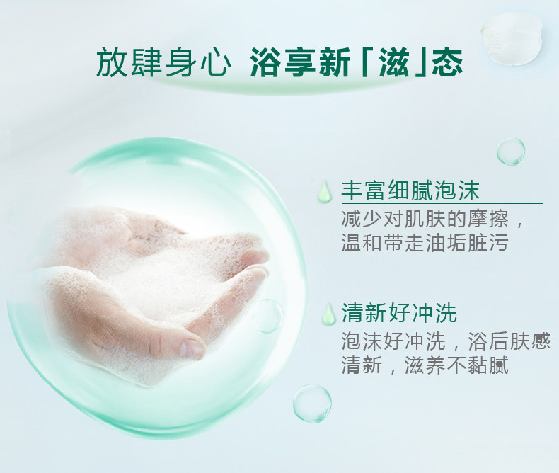 天猫超市 六神 沐浴露套装 2.5L 共5瓶 送900ml洗手液 图10