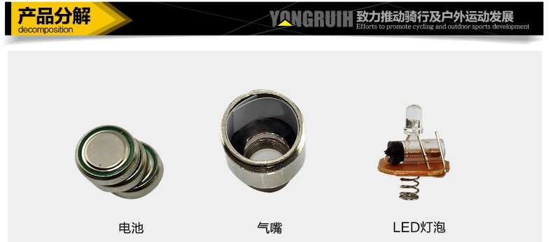 Eclairage pour vélo FAXIANZHE - feux de Valve - Ref 2398091 Image 37