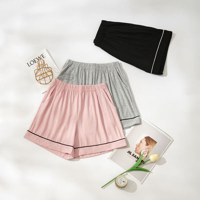 Summer women's single piece, modal cotton, can be worn outside in solid color, summer loose women's pajamas, home pants, thin