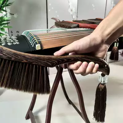 Kite brush cleaning supplies guzheng special piano brush cleaning brush solid wood handle lengthy fluff
