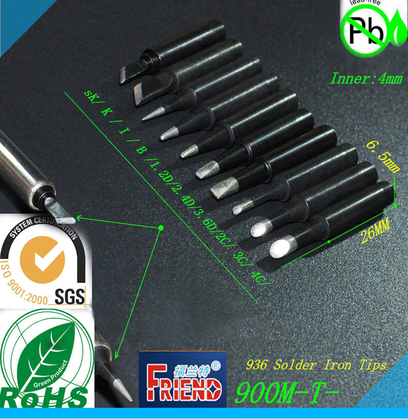 FRIEND Alloy long life type 936 soldering tip 900M-T-Soldering tip 936 constant temperature soldering station soldering tip