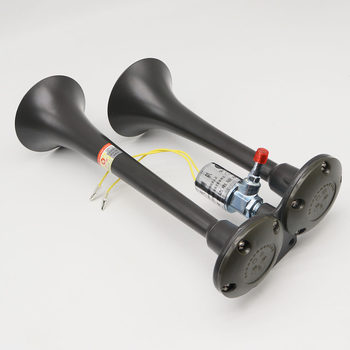 Air horn 12v24v golden flute universal large truck air horn super loud waterproof whistle car whistle horn electric