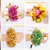 61 Childrens Day Table Performance show Hand Ring Flowers Kindergarten Hand Trinkets Dancing Wrist Flowers Cheerleading Women