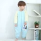 Chân bé ngủ túi mùa thu đông dày 1-2-3 tuổi Dây kéo bé một bộ đồ ngủ trẻ em cotton chống đá