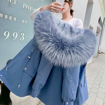 Pregnant Woman Duvet Clothing Winter Gestation Late Relaxation Thickened Warm Coat Winter Medium Long Winter Dress Cotton Clothing Cotton Padded Jacket