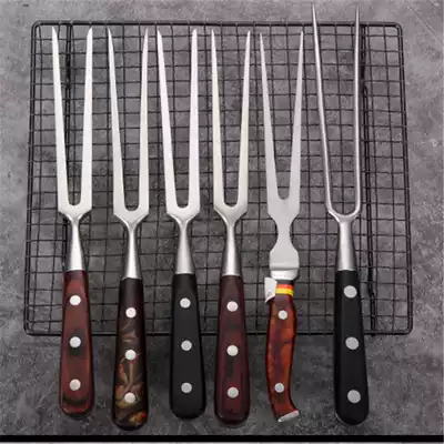 Clearance inventory processing stainless steel large meat fork lamb pork pork fork barbecue fork multifunctional chef special fork
