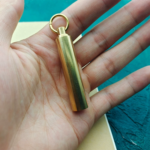 Медная портативная зажигалка ручной работы на керосине, дозатор масла