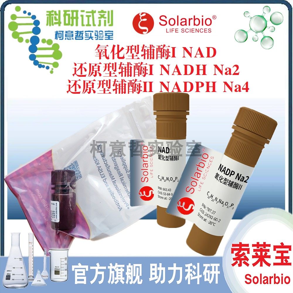 还原型辅酶Ⅱ四钠 NADPH-Na4 氧化型辅酶Ⅱ钠盐 NADP Na2 索莱宝