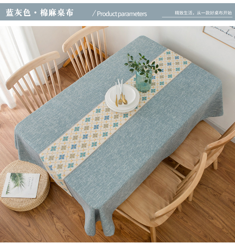 Nordic tinh khiết bông và lanh khăn trải bàn vải nhỏ đơn giản vải bảng lanh hình chữ nhật kiểu Nhật ins bàn trà vải tươi - Khăn trải bàn các mẫu khăn trải bàn đẹp