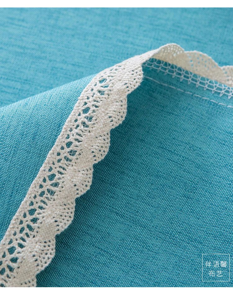Bàn tròn Bắc Âu vải cotton và vải lanh nhỏ hộ gia đình tươi màu rắn bảng vải tròn bàn vải cà phê bàn ​​tròn nhỏ khăn trải bàn - Khăn trải bàn khăn trải bàn sofa