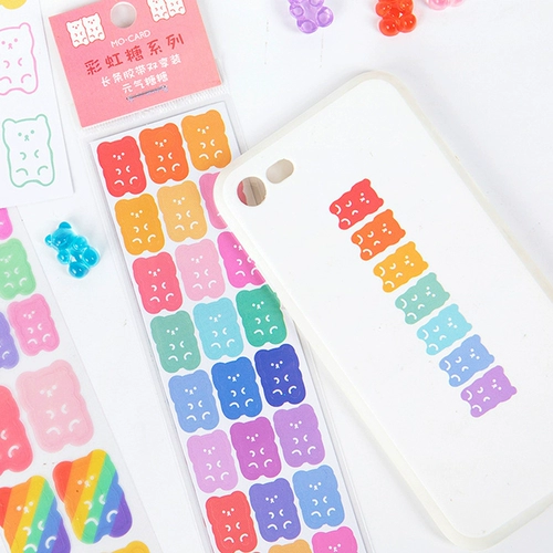 Shuangxiang Материал материал длинная полоса конфессиональная лента лента Rainbow Sugar Series Mite Dream Справочник Diy Material Paste 8 модели