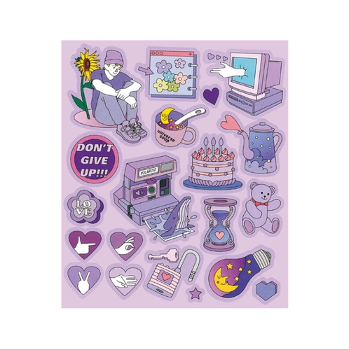 Мультяшная милая водонепроницаемая наклейка из ПВХ, в корейском стиле, планировщик