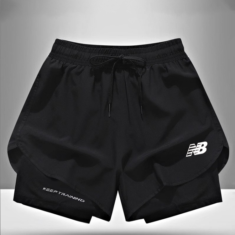 Outlet Discount Clearance Summer Vacation Two-Piece Sports Shorts for Men and Women American Style Quick-Drying Running Inner Lining Three-Quarter Pants