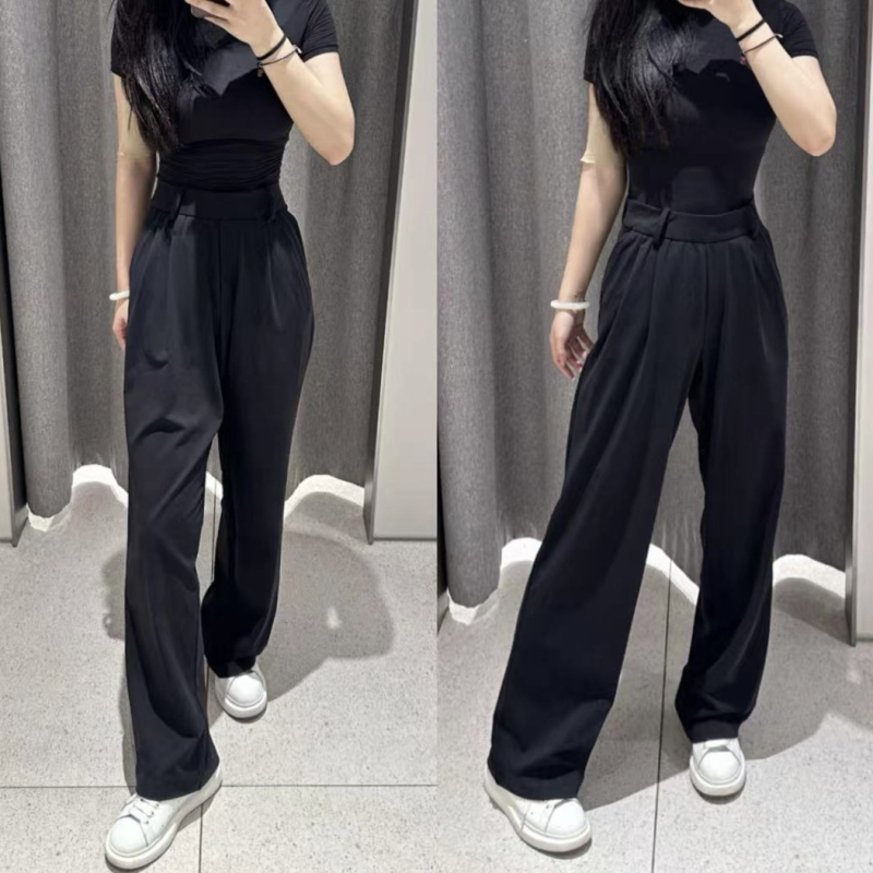 God Pants Series Daydrift Edition Casual Women's High-Waisted Trousers, Hip-Covering Sports Wide-Leg Loose Straight-Leg Long Pants God Pants Series Daydrift Edition Casual Women's High-Waisted Trousers, Hip-Covering Sports Wide-Leg Loose Straight-Leg Long Pants