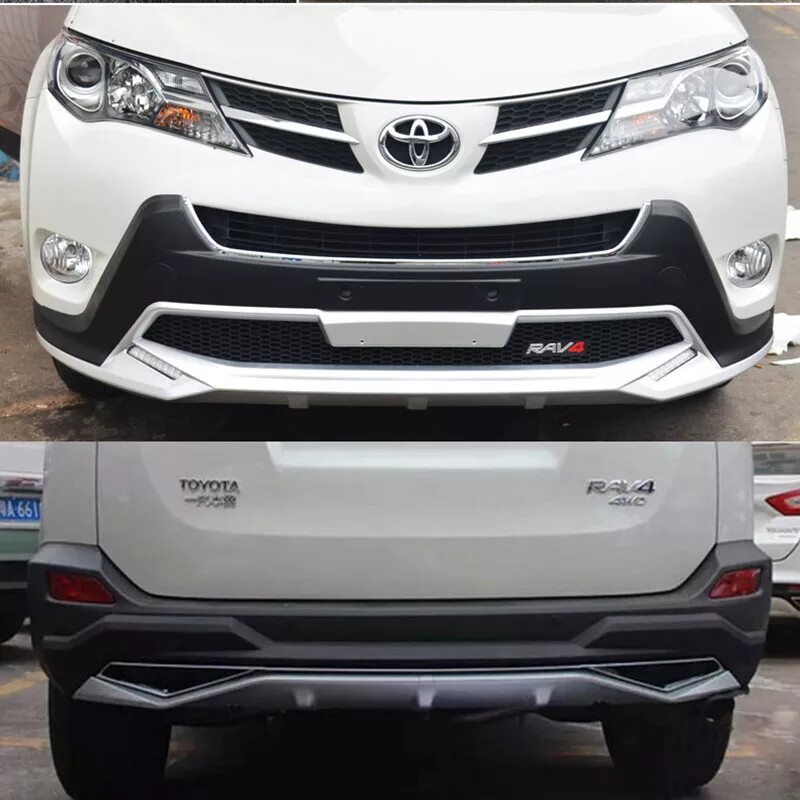 Suitable for 14-15 Toyota rv4 front and rear bumpers RAV4 guard bar modification special Rong put decorative bar