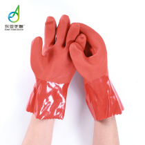 East Asia 880 PVC dipped gloves wear-resistant oil-resistant rubber non-slip waterproof cotton wool labor protection industrial fishery