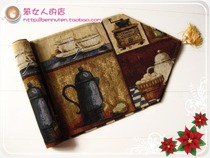 American country European style retro Mediterranean ins style table flag tablecloth tea mat delicious coffee length customized